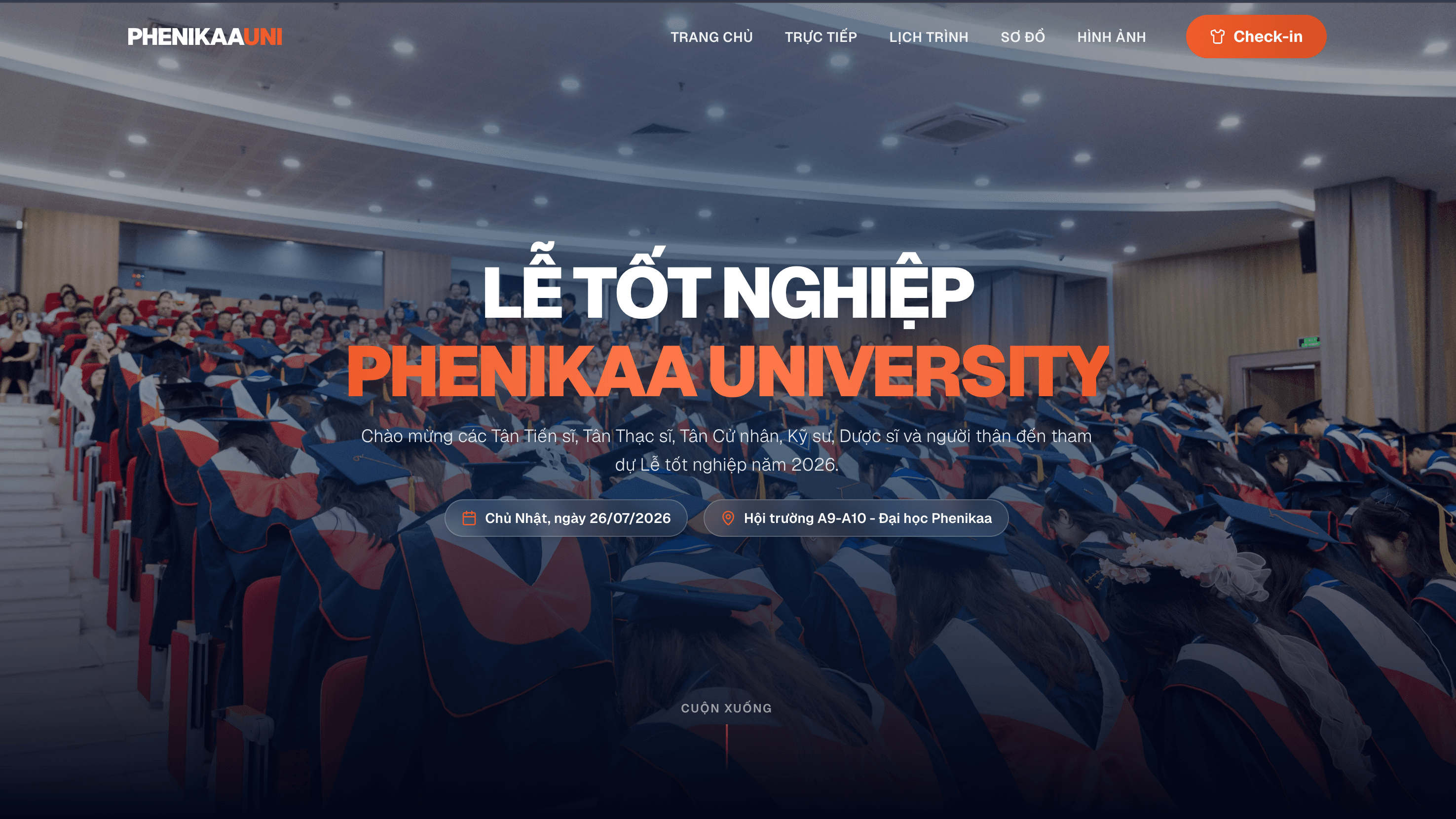 Website Lễ Tốt Nghiệp Phenikaa